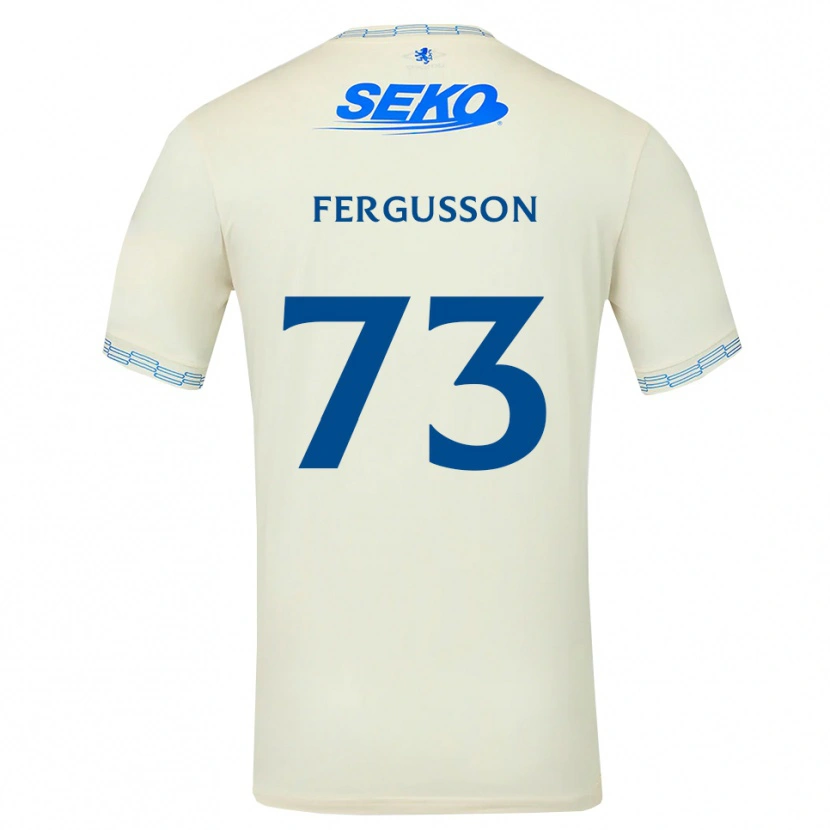 Danxen Niño Camiseta Coben Fergusson #73 Azul Cielo Profundo Blanco 2ª Equipación 2026/27 La Camisa