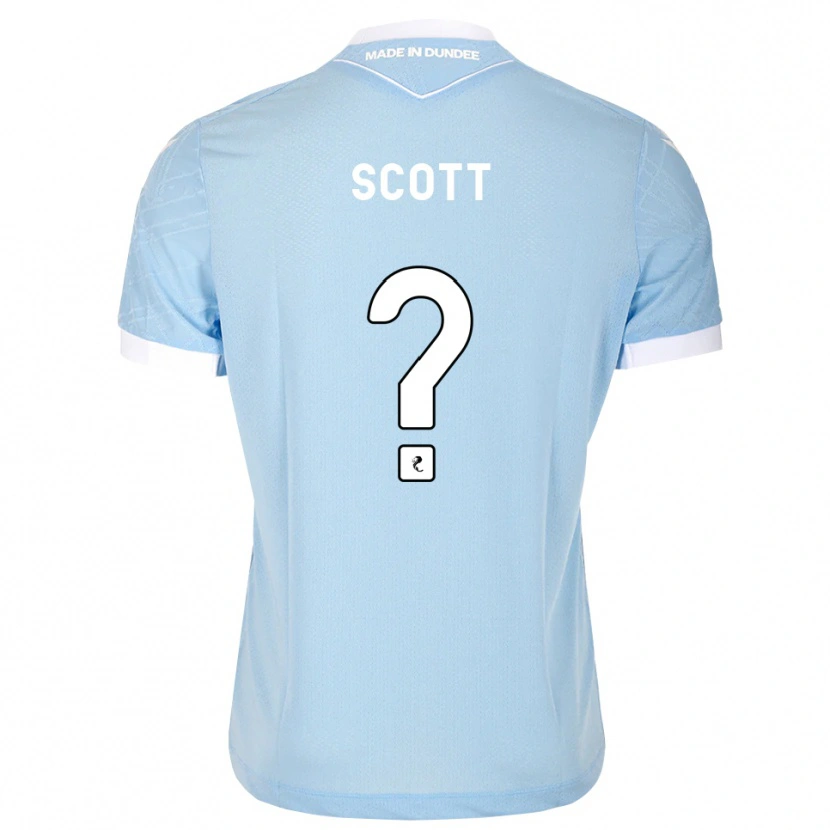 Danxen Niño Camiseta Chase Scott #0 Azul Cielo Claro Blanco 2ª Equipación 2026/27 La Camisa