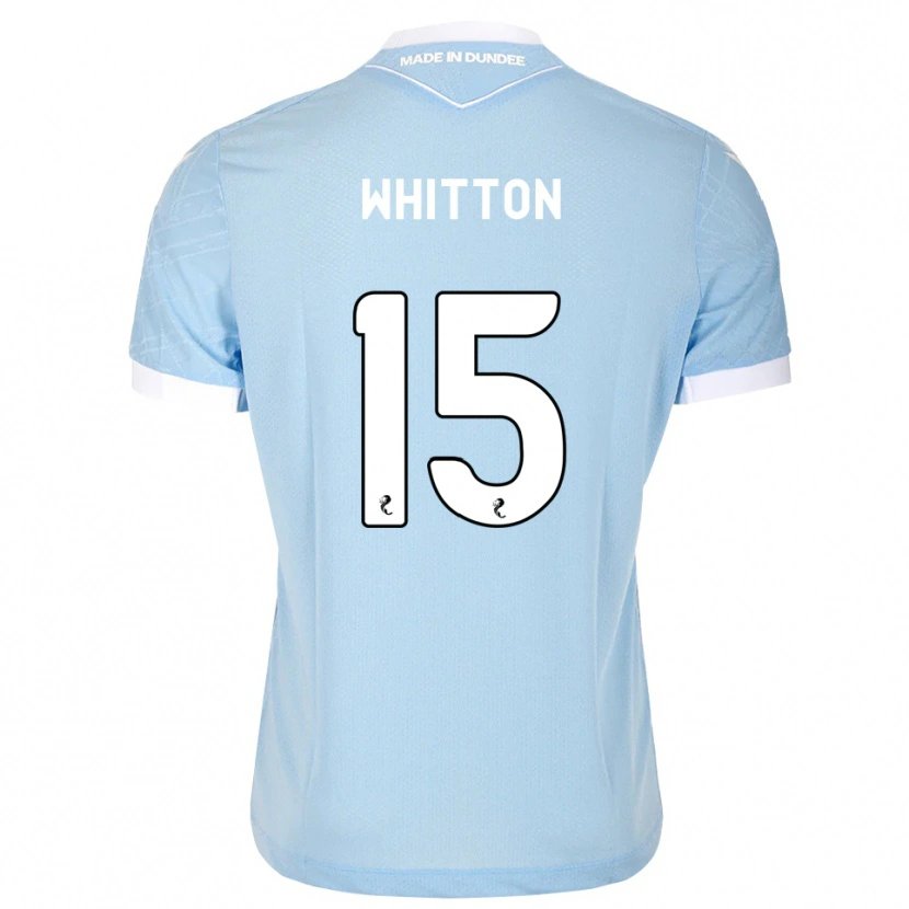 Danxen Niño Camiseta Jamie Whitton #15 Azul Cielo Claro Blanco 2ª Equipación 2026/27 La Camisa