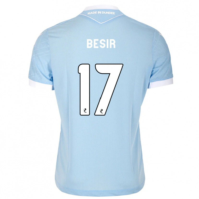 Danxen Niño Camiseta Zan Besir #17 Azul Cielo Claro Blanco 2ª Equipación 2026/27 La Camisa