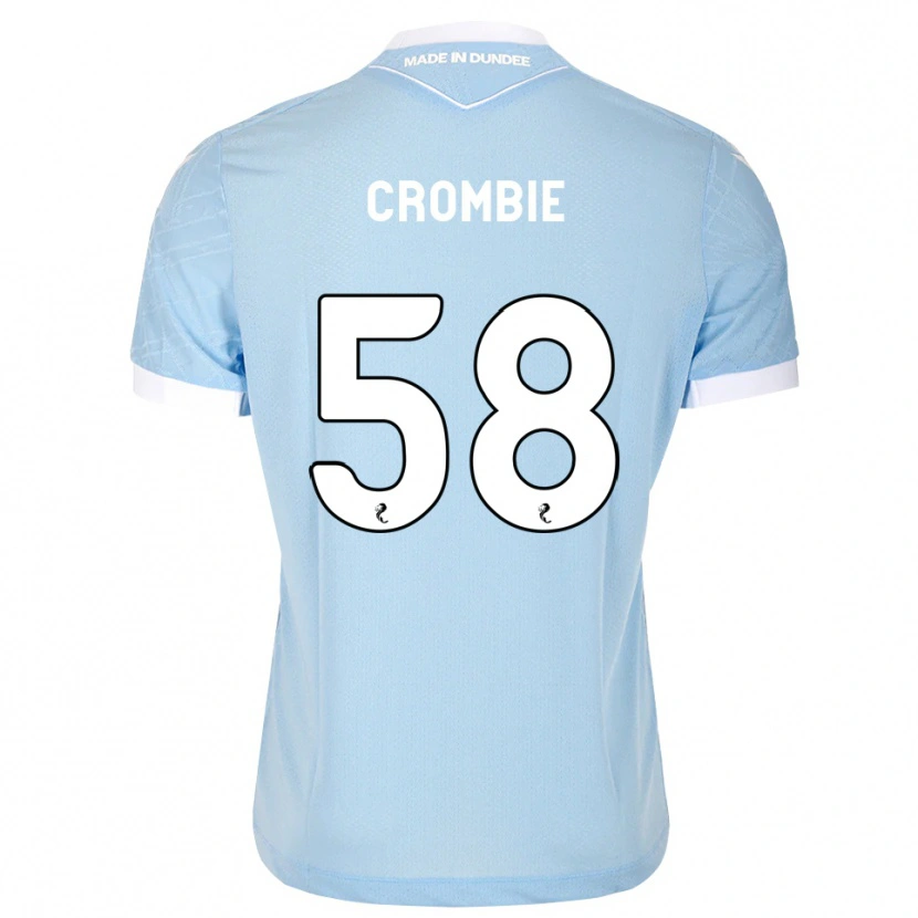 Danxen Niño Camiseta Ethan Crombie #58 Azul Cielo Claro Blanco 2ª Equipación 2026/27 La Camisa