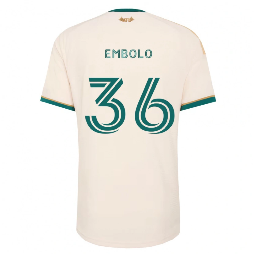Danxen Niño Camiseta Breel Embolo #36 Verde Champán 2ª Equipación 2026/27 La Camisa
