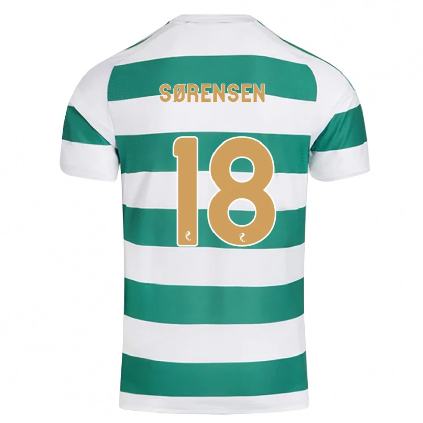 Danxen Niño Camiseta Oliver Sørensen #18 Cian Oscuro Blanco 1ª Equipación 2026/27 La Camisa