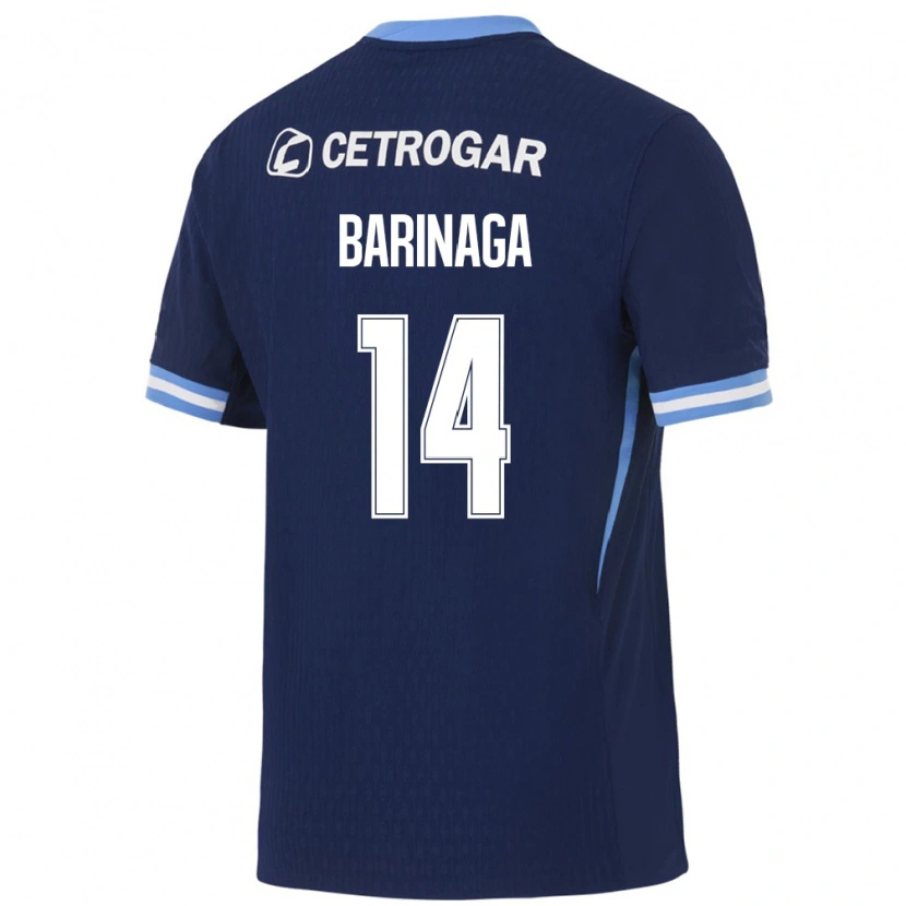 Danxen Hombre Camiseta Juan Barinaga #14 Azul Real Azul Claro Blanco 2ª Equipación 2026/27 La Camisa