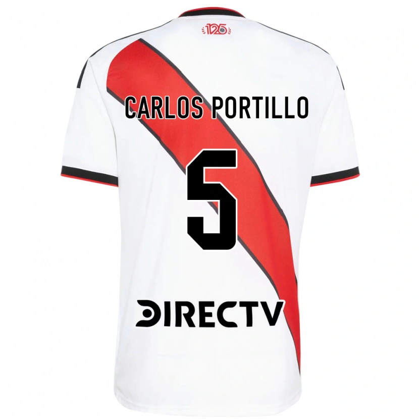 Danxen Hombre Camiseta Juan Carlos Portillo #5 Rojo Blanco Negro 1ª Equipación 2026/27 La Camisa