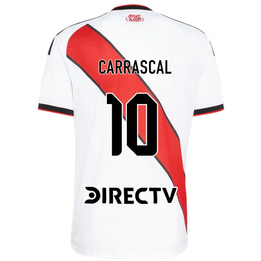 Danxen Hombre Camiseta Jorge Carrascal #10 Rojo Blanco Negro 1ª Equipación 2026/27 La Camisa