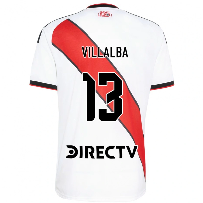 Danxen Hombre Camiseta Jonathan Villalba #13 Rojo Blanco Negro 1ª Equipación 2026/27 La Camisa