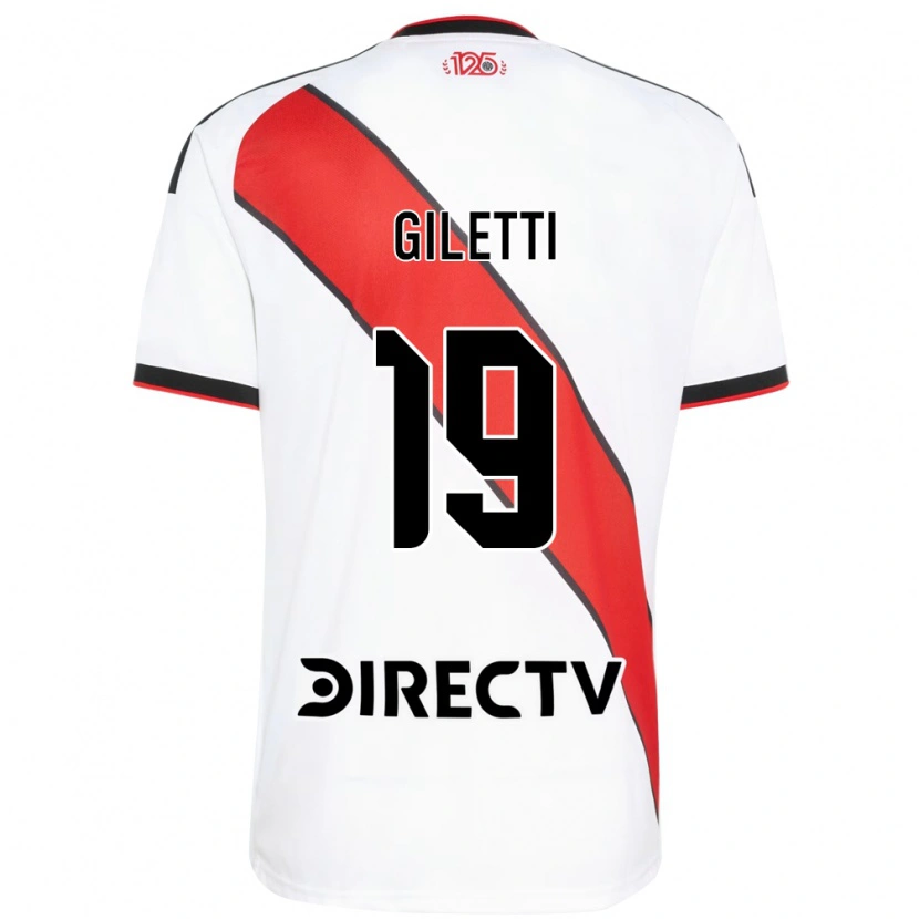 Danxen Hombre Camiseta Santino Giletti #19 Rojo Blanco Negro 1ª Equipación 2026/27 La Camisa