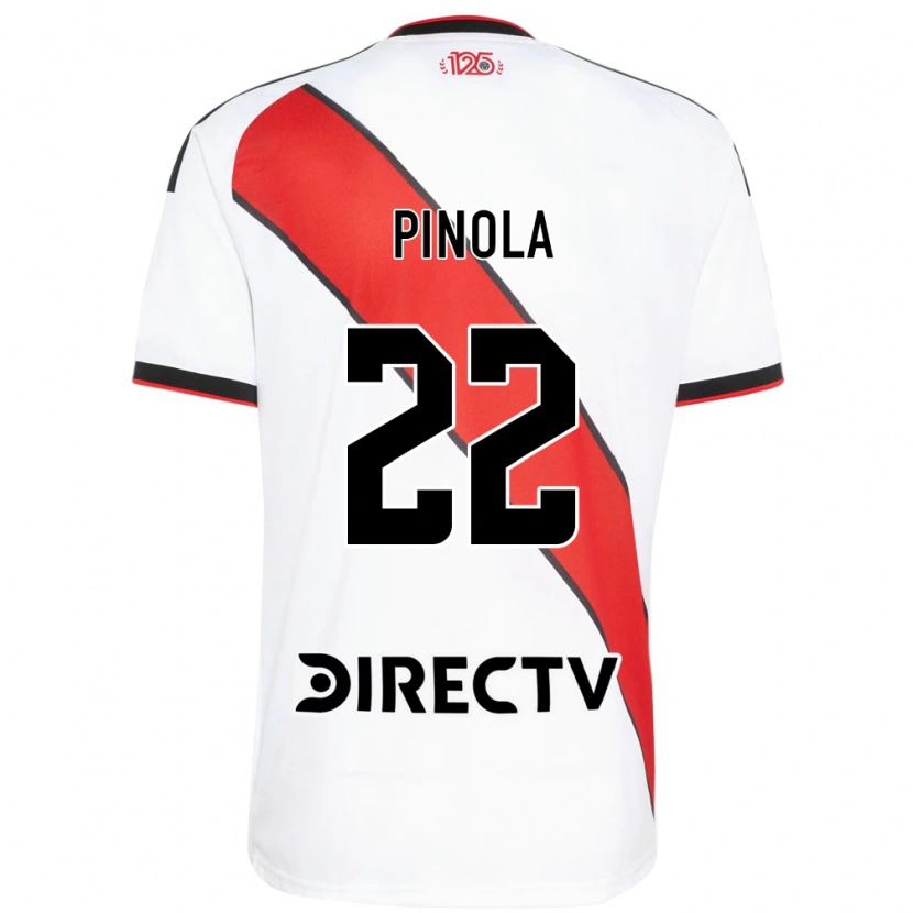 Danxen Hombre Camiseta Javier Pinola #22 Rojo Blanco Negro 1ª Equipación 2026/27 La Camisa