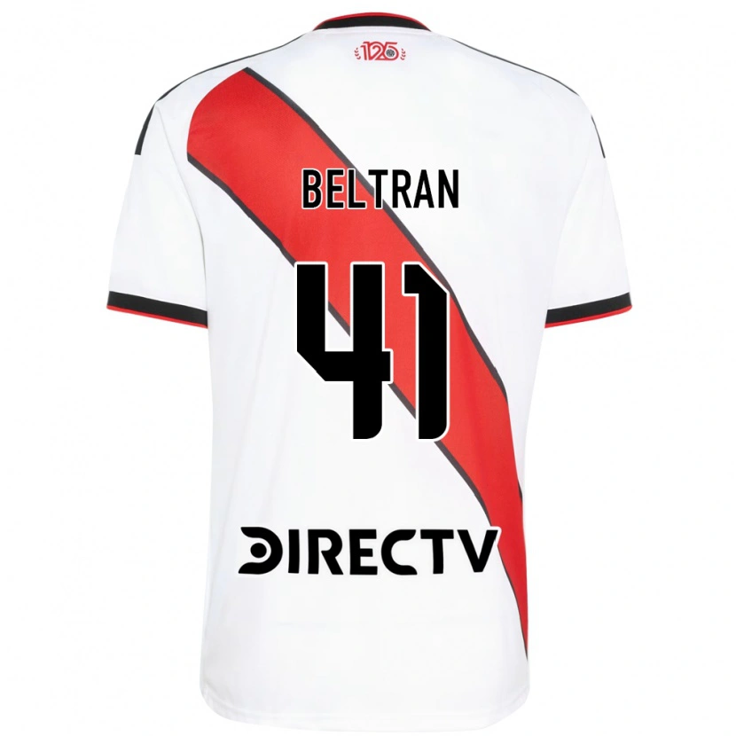 Danxen Hombre Camiseta Santiago Beltrán #41 Rojo Blanco Negro 1ª Equipación 2026/27 La Camisa