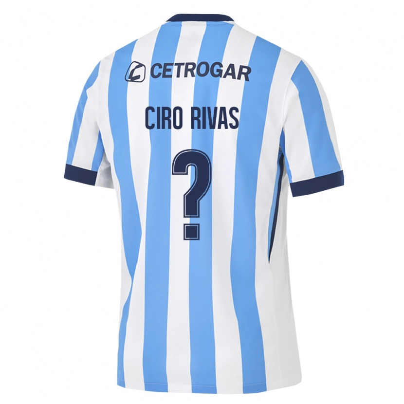 Danxen Hombre Camiseta Ciro Rivas #0 Azul Claro Blanco Negro 1ª Equipación 2026/27 La Camisa