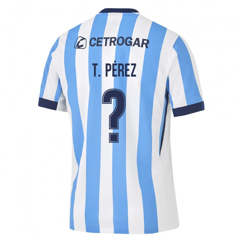 Danxen Hombre Camiseta Tomás Pérez #0 Azul Claro Blanco Negro 1ª Equipación 2026/27 La Camisa