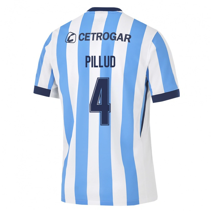 Danxen Hombre Camiseta Ivan Pillud #4 Azul Claro Blanco Negro 1ª Equipación 2026/27 La Camisa