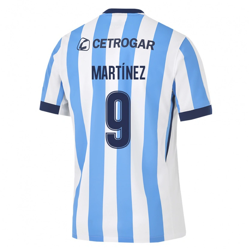 Danxen Hombre Camiseta Adrián Martínez #9 Azul Claro Blanco Negro 1ª Equipación 2026/27 La Camisa