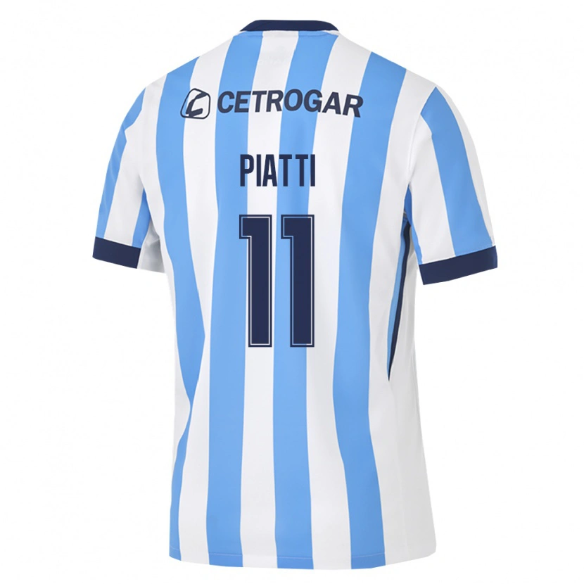 Danxen Hombre Camiseta Ignacio Piatti #11 Azul Claro Blanco Negro 1ª Equipación 2026/27 La Camisa