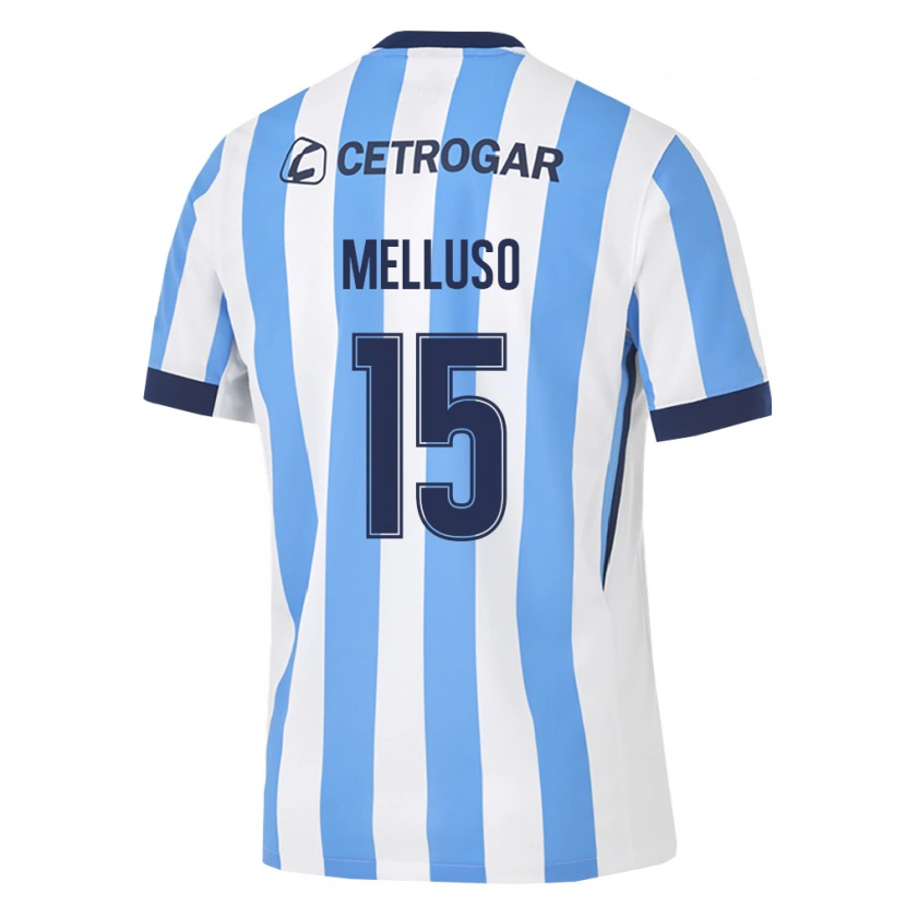 Danxen Hombre Camiseta Mateo Melluso #15 Azul Claro Blanco Negro 1ª Equipación 2026/27 La Camisa