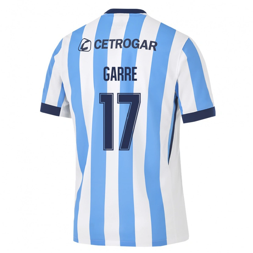 Danxen Hombre Camiseta Benjamin Garre #17 Azul Claro Blanco Negro 1ª Equipación 2026/27 La Camisa