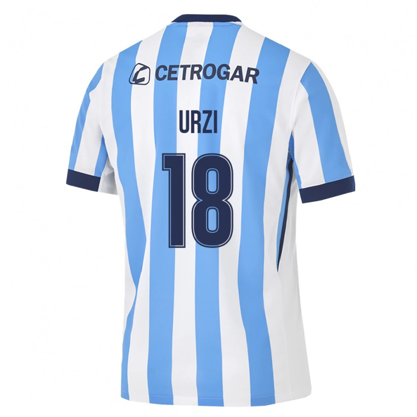 Danxen Hombre Camiseta Agustín Urzi #18 Azul Claro Blanco Negro 1ª Equipación 2026/27 La Camisa