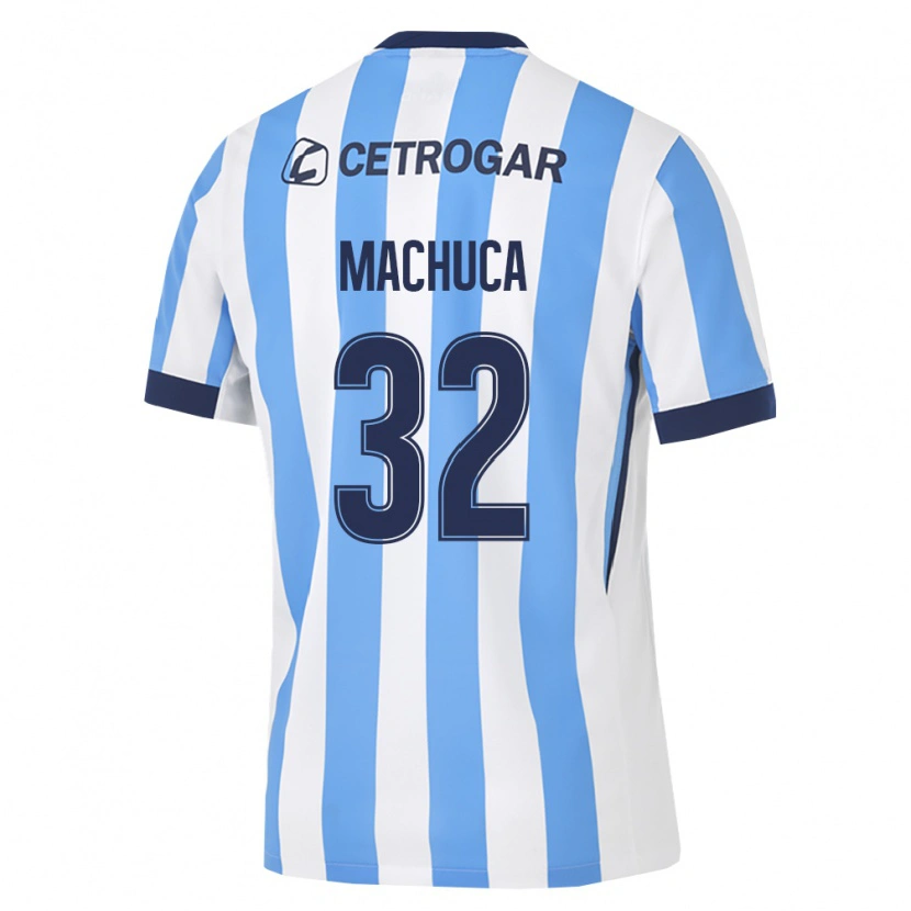 Danxen Hombre Camiseta Elias Machuca #32 Azul Claro Blanco Negro 1ª Equipación 2026/27 La Camisa