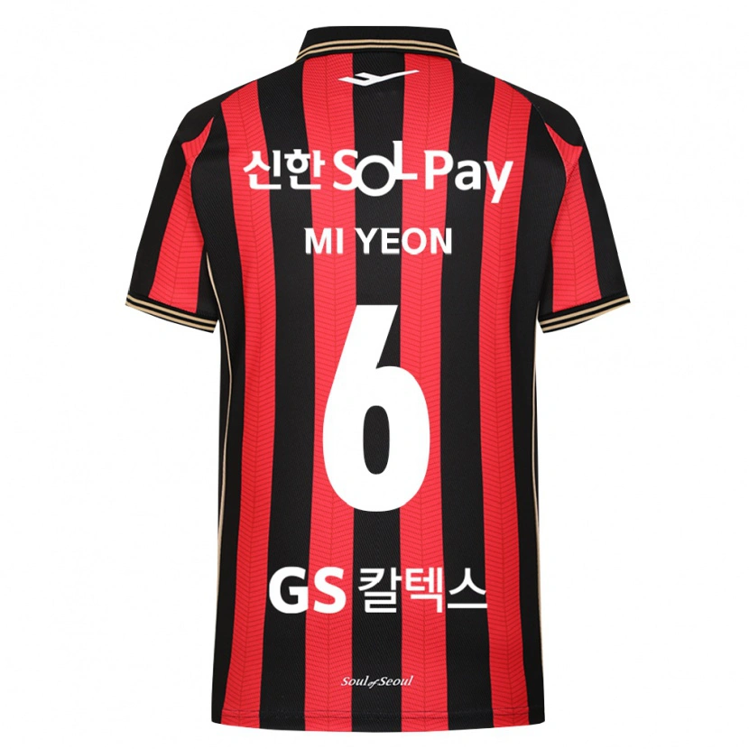 Danxen Hombre Camiseta Mi-Yeon Kim #6 Rojo Blanco Negro 1ª Equipación 2026/27 La Camisa