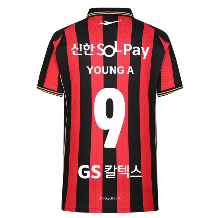 Danxen Hombre Camiseta Young-A Yoo #9 Rojo Blanco Negro 1ª Equipación 2026/27 La Camisa