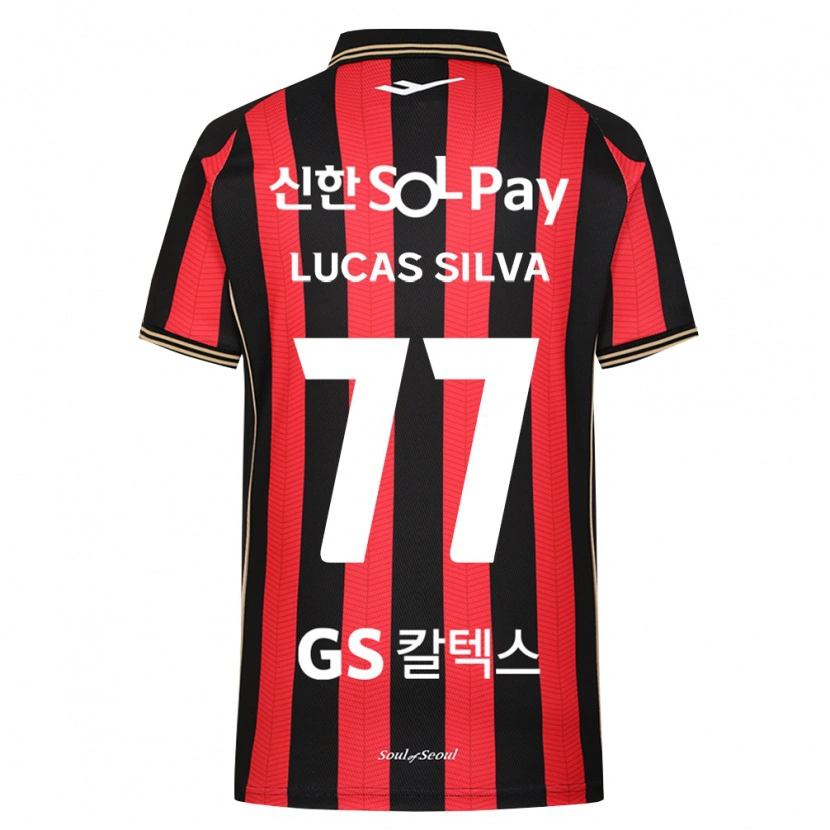 Danxen Hombre Camiseta Lucas Silva #77 Rojo Blanco Negro 1ª Equipación 2026/27 La Camisa