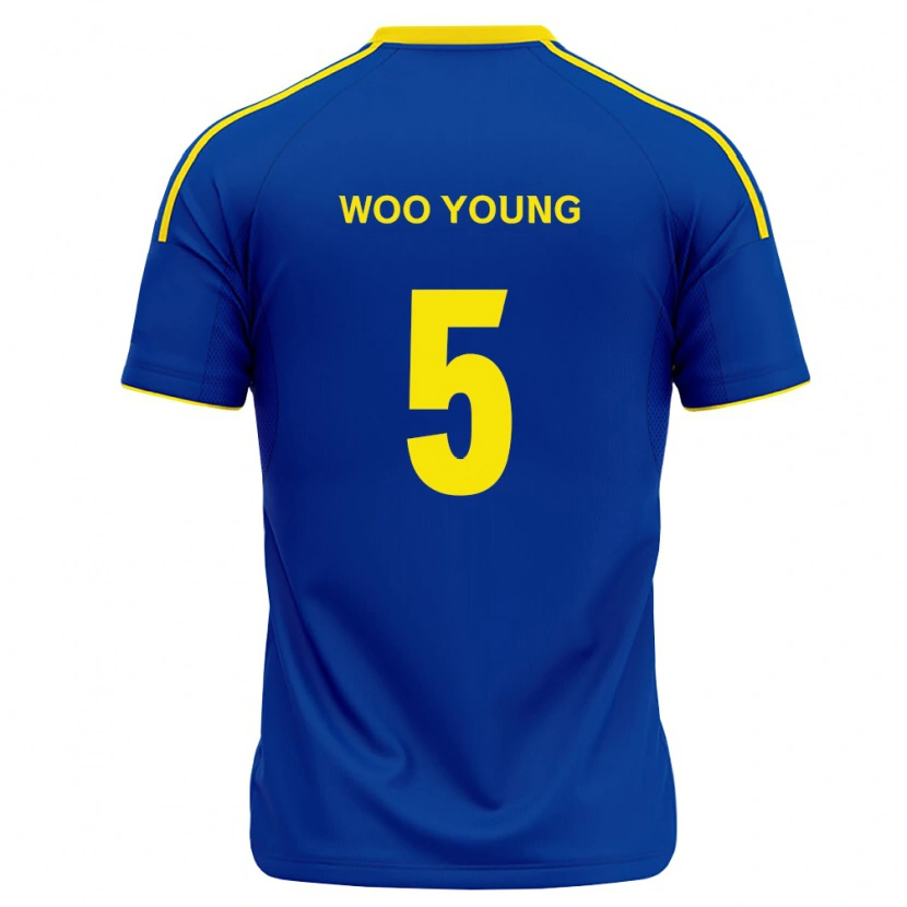 Danxen Hombre Camiseta Woo-Young Jung #5 Azul Real Amarillo 1ª Equipación 2026/27 La Camisa