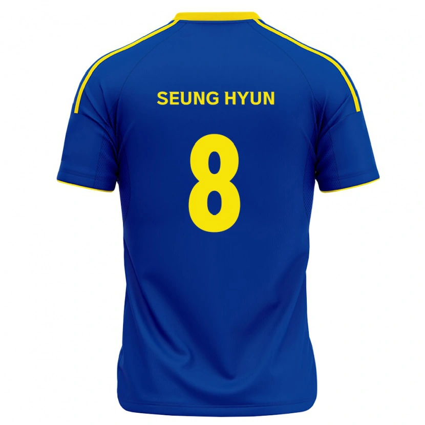 Danxen Hombre Camiseta Seung-Hyun Kim #8 Azul Real Amarillo 1ª Equipación 2026/27 La Camisa