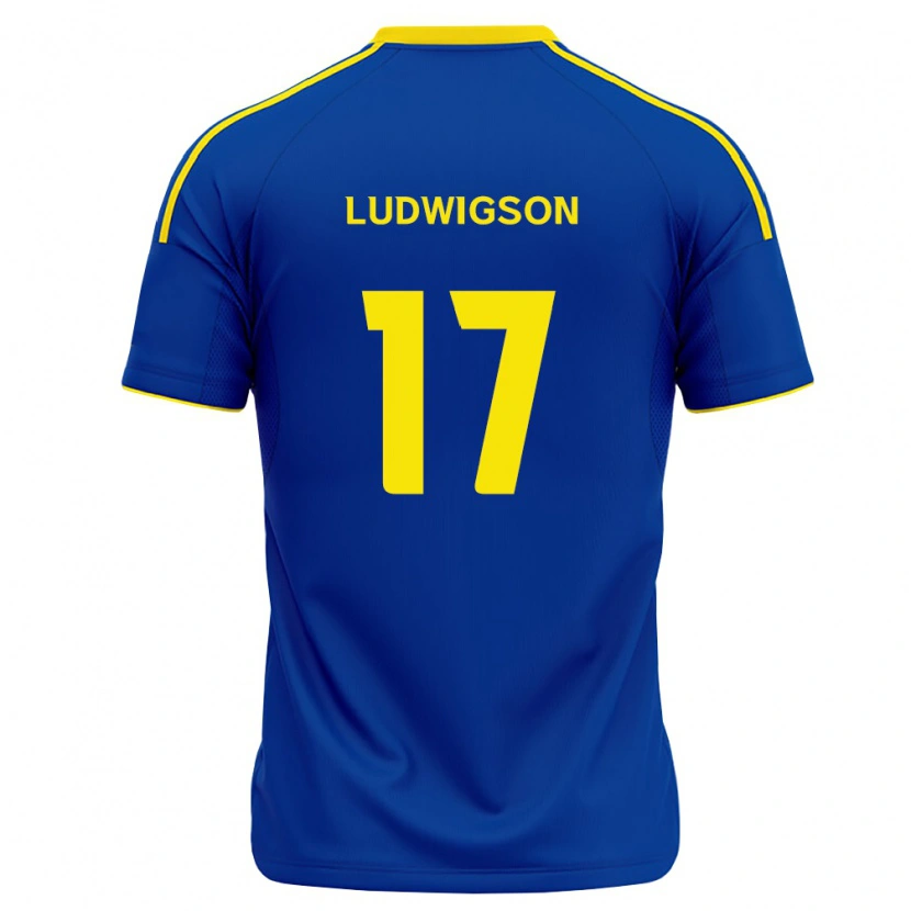 Danxen Hombre Camiseta Gustav Ludwigson #17 Azul Real Amarillo 1ª Equipación 2026/27 La Camisa