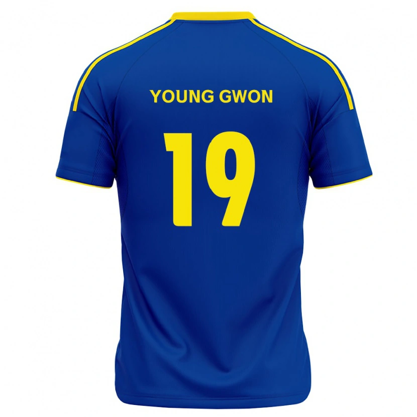 Danxen Hombre Camiseta Young-Gwon Kim #19 Azul Real Amarillo 1ª Equipación 2026/27 La Camisa