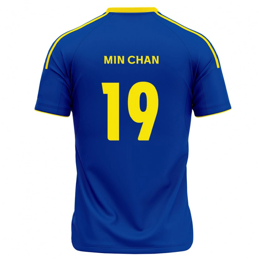 Danxen Hombre Camiseta Min-Chan Kim #19 Azul Real Amarillo 1ª Equipación 2026/27 La Camisa