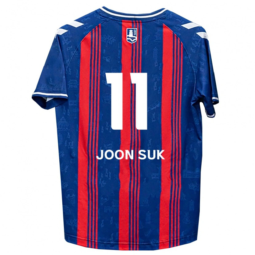Danxen Hombre Camiseta Joon-Suk Lee #11 Azul Rojo Blanco 1ª Equipación 2026/27 La Camisa