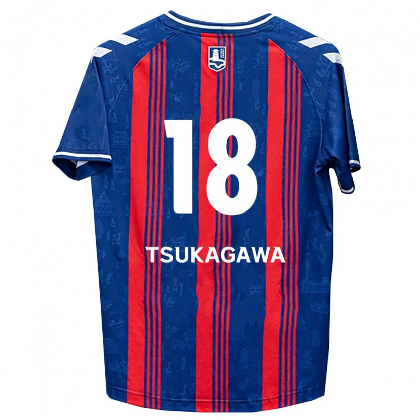 Danxen Hombre Camiseta Koki Tsukagawa #18 Azul Rojo Blanco 1ª Equipación 2026/27 La Camisa
