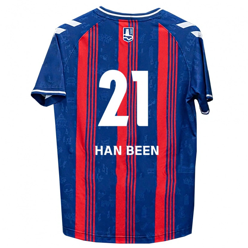 Danxen Hombre Camiseta Han-Been Yang #21 Azul Rojo Blanco 1ª Equipación 2026/27 La Camisa
