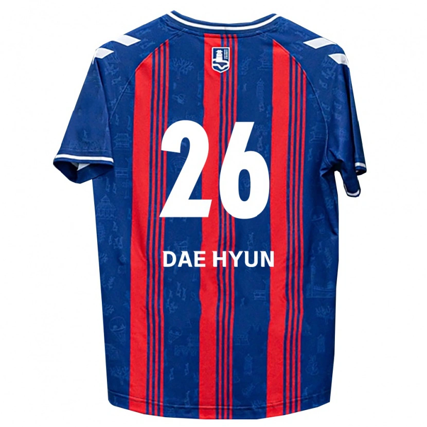 Danxen Hombre Camiseta Dae-Hyun Kim #26 Azul Rojo Blanco 1ª Equipación 2026/27 La Camisa