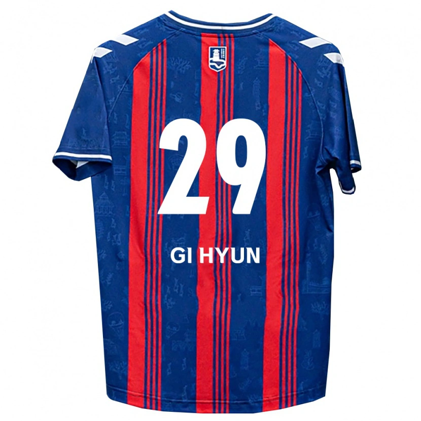 Danxen Hombre Camiseta Gi-Hyun Kwon #29 Azul Rojo Blanco 1ª Equipación 2026/27 La Camisa