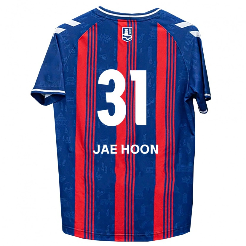 Danxen Hombre Camiseta Jae-Hoon Lee #31 Azul Rojo Blanco 1ª Equipación 2026/27 La Camisa