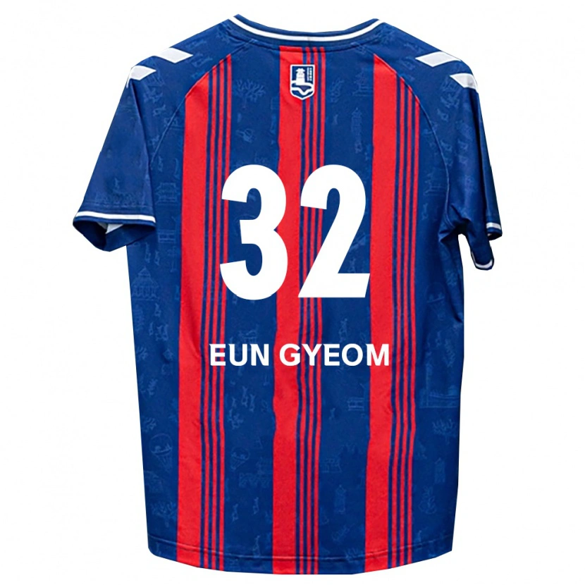 Danxen Hombre Camiseta Eun-Gyeom Kim #32 Azul Rojo Blanco 1ª Equipación 2026/27 La Camisa