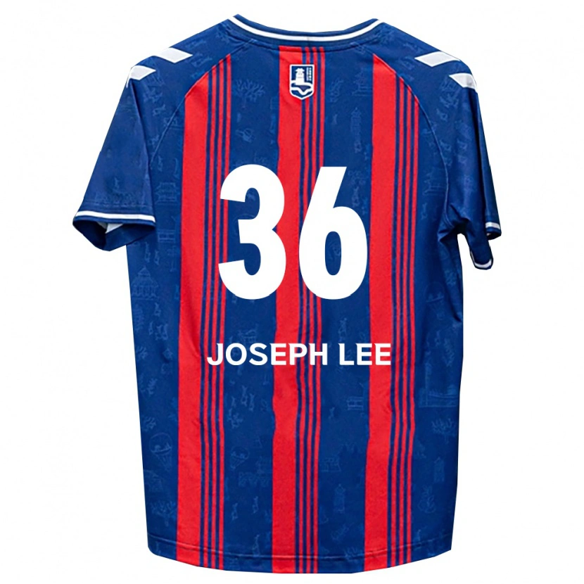 Danxen Hombre Camiseta Joseph Lee #36 Azul Rojo Blanco 1ª Equipación 2026/27 La Camisa