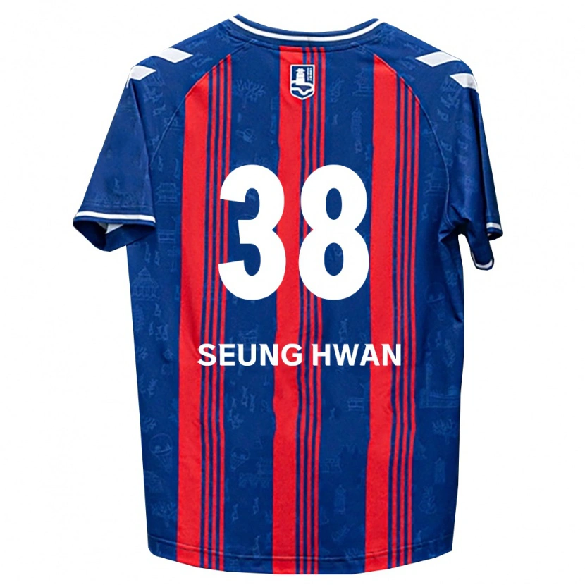 Danxen Hombre Camiseta Seung-Hwan Baek #38 Azul Rojo Blanco 1ª Equipación 2026/27 La Camisa