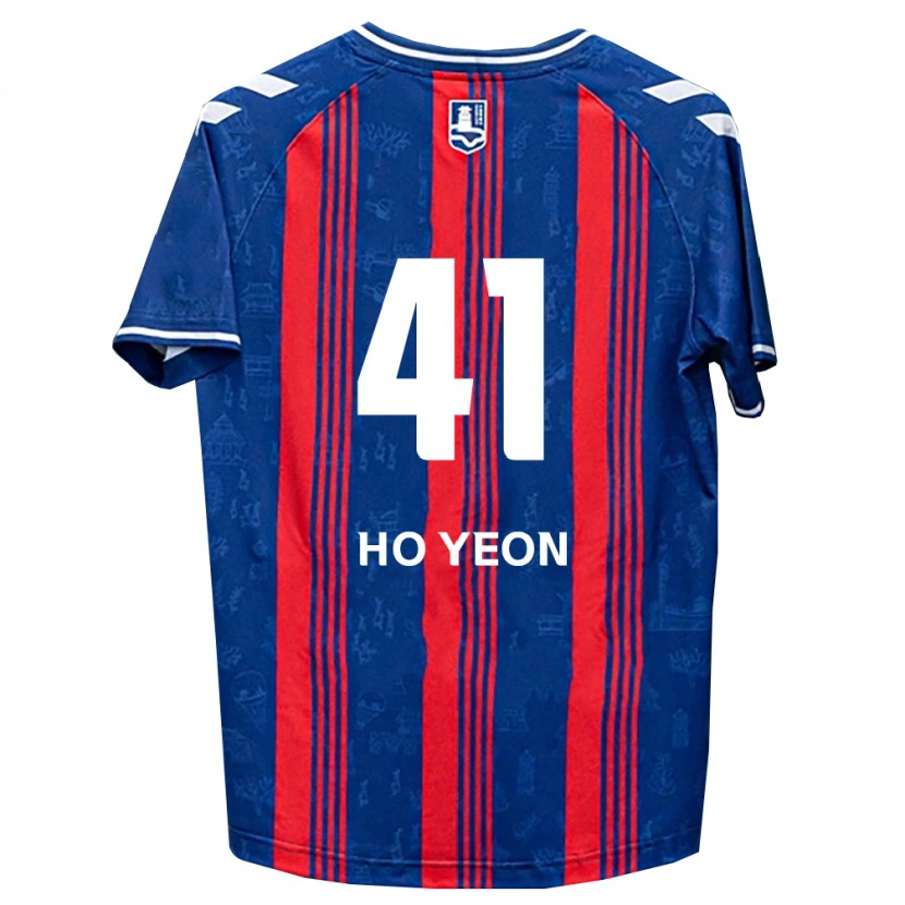 Danxen Hombre Camiseta Ho-Yeon Joo #41 Azul Rojo Blanco 1ª Equipación 2026/27 La Camisa