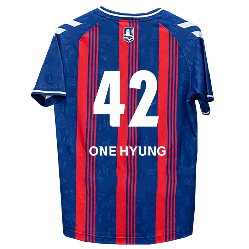 Danxen Hombre Camiseta One-Hyung Kim #42 Azul Rojo Blanco 1ª Equipación 2026/27 La Camisa