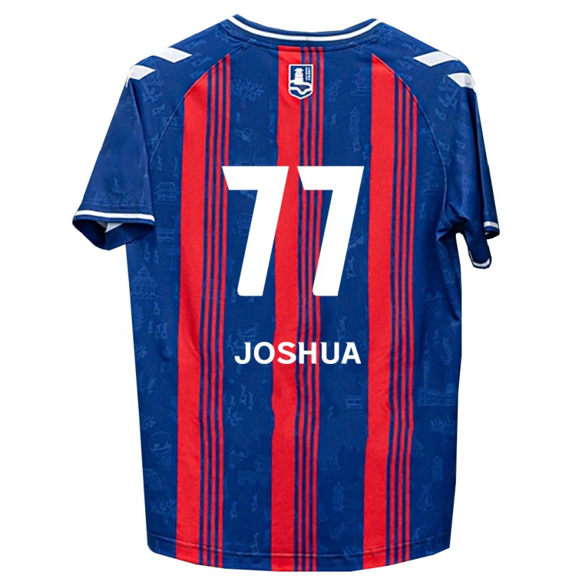 Danxen Hombre Camiseta Joshua Eui-Jin Chung #77 Azul Rojo Blanco 1ª Equipación 2026/27 La Camisa