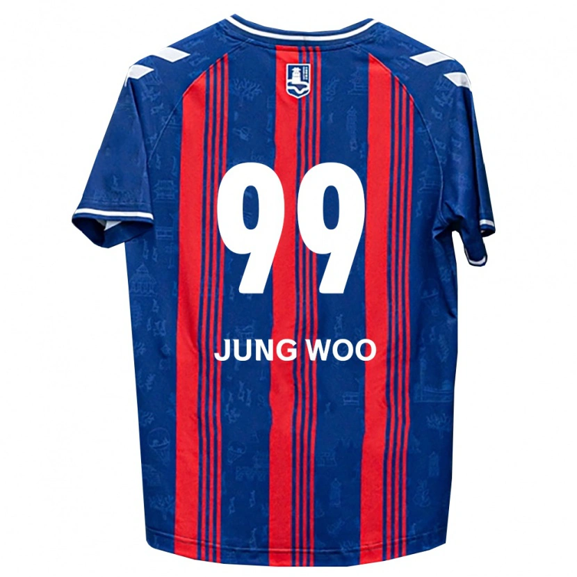 Danxen Hombre Camiseta Jung-Woo Ha #99 Azul Rojo Blanco 1ª Equipación 2026/27 La Camisa