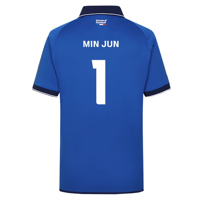 Danxen Hombre Camiseta Min-Jun Kim #1 Azul Real Blanco Rojo 1ª Equipación 2026/27 La Camisa