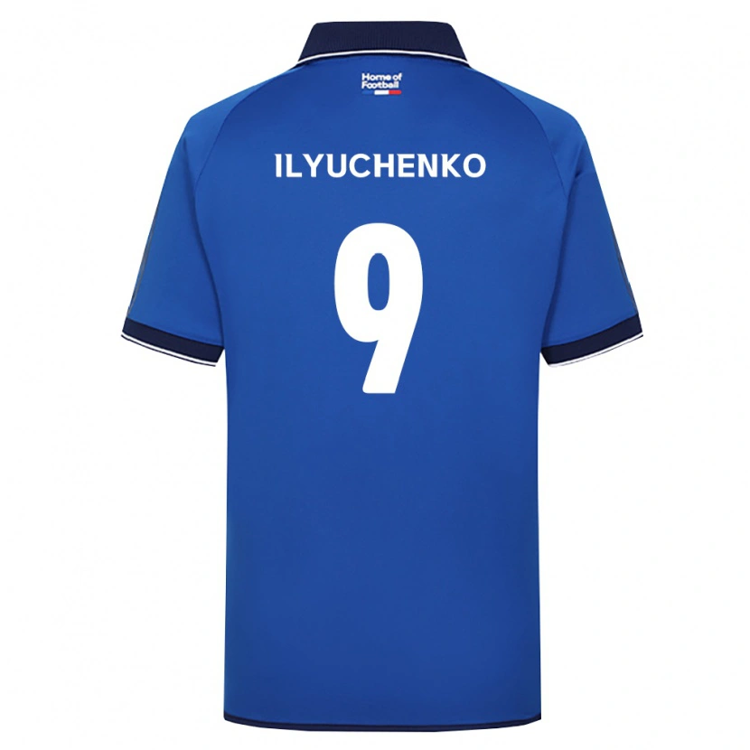 Danxen Hombre Camiseta Stanislav Ilyuchenko #9 Azul Real Blanco Rojo 1ª Equipación 2026/27 La Camisa