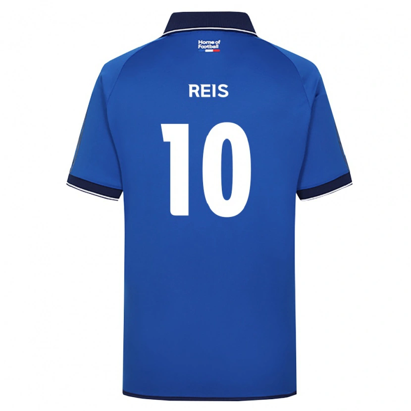 Danxen Hombre Camiseta Isnairo Reis Silva Morais #10 Azul Real Blanco Rojo 1ª Equipación 2026/27 La Camisa