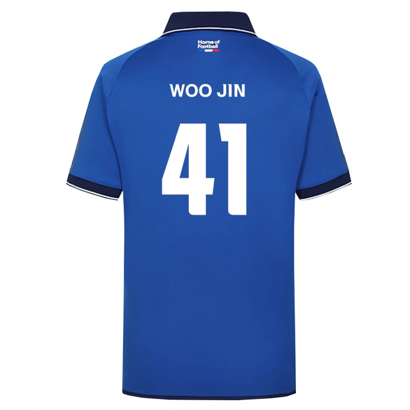 Danxen Hombre Camiseta Woo-Jin Kim #41 Azul Real Blanco Rojo 1ª Equipación 2026/27 La Camisa