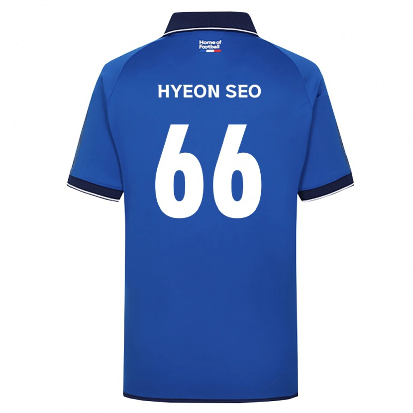 Danxen Hombre Camiseta Hyeon-Seo Han #66 Azul Real Blanco Rojo 1ª Equipación 2026/27 La Camisa