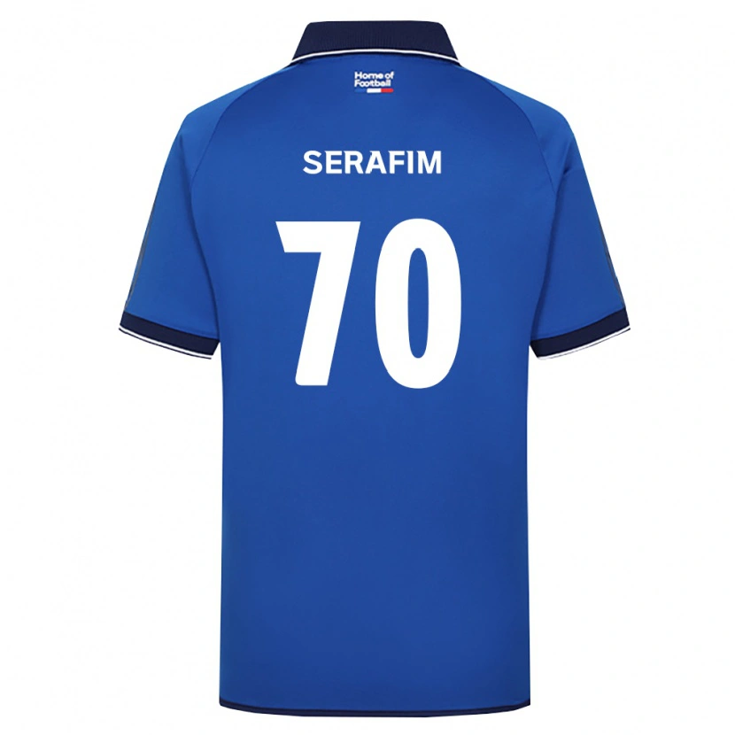 Danxen Hombre Camiseta Matheus Serafim #70 Azul Real Blanco Rojo 1ª Equipación 2026/27 La Camisa